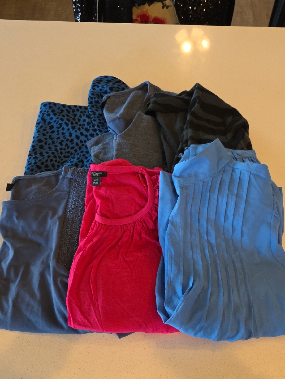 Ann Taylor Women Tops - Blue, Pink, Gray, Black